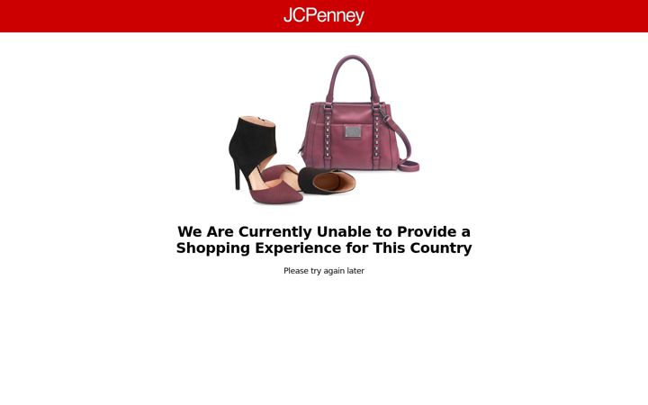 Screenshot van jcpenney.com