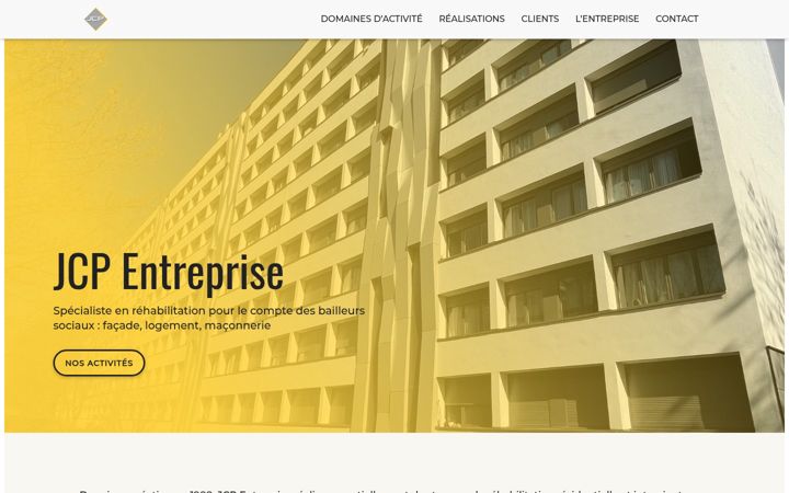 Screenshot of jcpentreprise.com