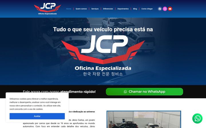 Screenshot of jcpoficinaespecializada.com.br