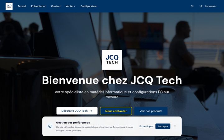 Screenshot of jcqtech.be