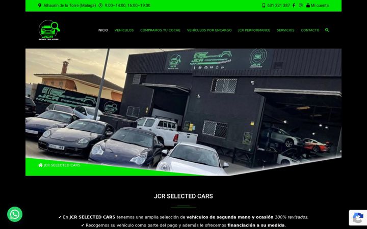 Screenshot of jcrselectedcars.com