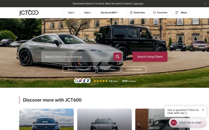 Screenshot of jct600.co.uk
