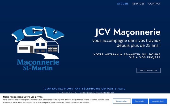 Screenshot of jcv-maconnerie.ch