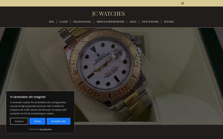 Screenshot of jcwatches.se