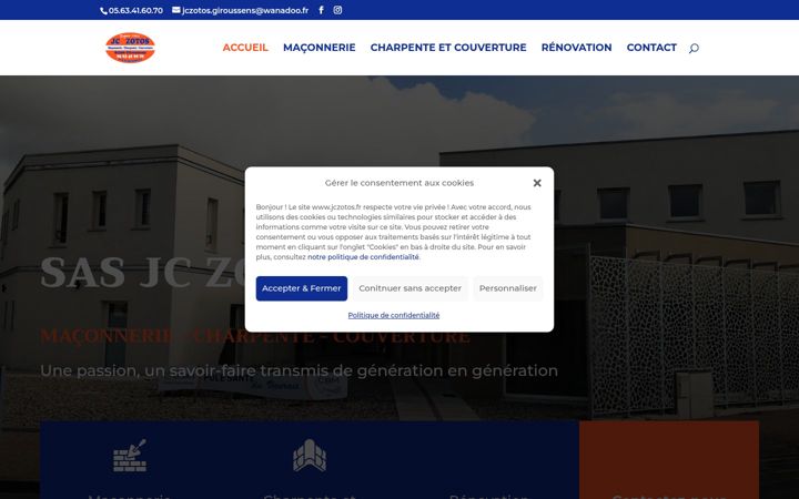 Screenshot of jczotos.fr