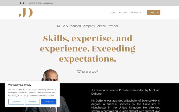 Screenshot of jd-csp.com