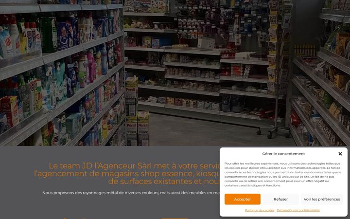 Screenshot of jd-lagenceur-magasin.ch
