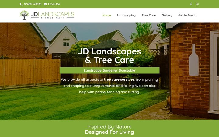 Screenshot of jd-landscapes.com