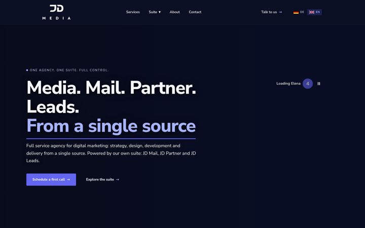 Screenshot of jd-media.net