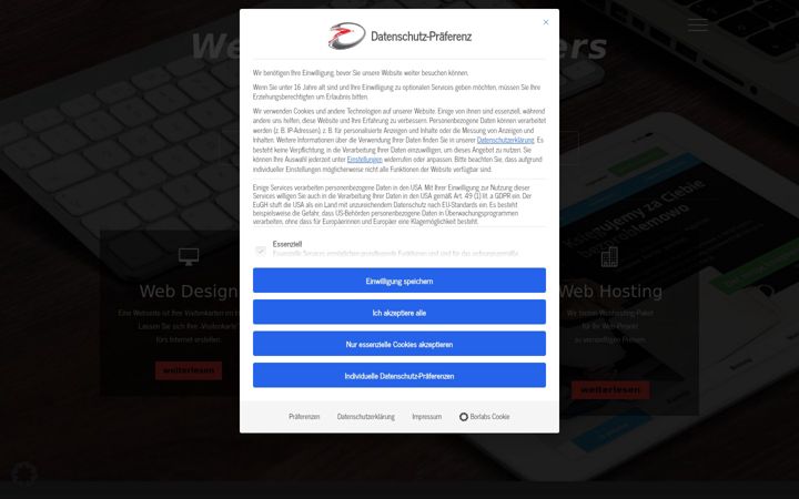 Screenshot of jd-webdesign.com