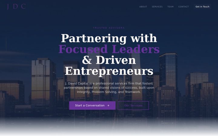 Screenshot of jdavidcapital.com
