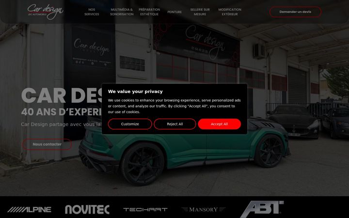Screenshot of jdc-cardesign.com