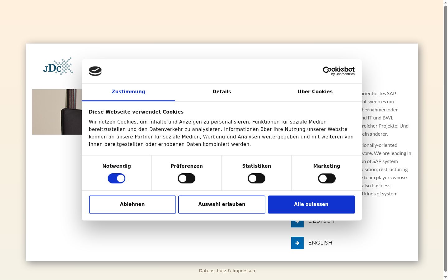 Captură de ecran a bannerului de consimțământ afișat înainte de orice interacțiune