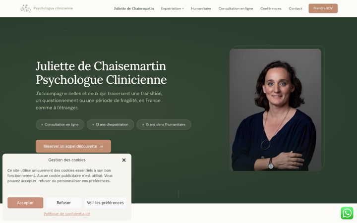 Screenshot of jdechaisemartin-psy.com