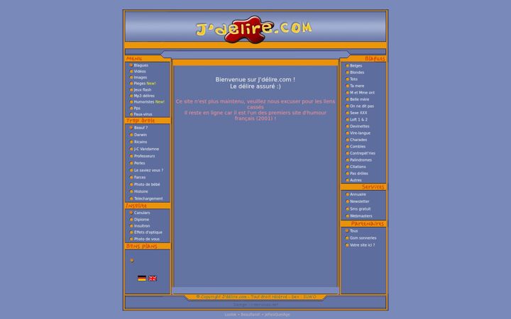 Screenshot of jdelire.com