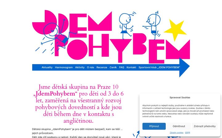 Screenshot of jdempohybem.cz