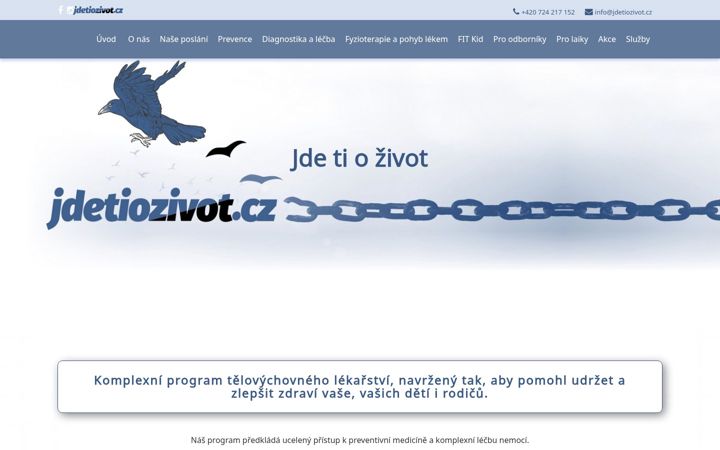 Screenshot of jdetiozivot.cz