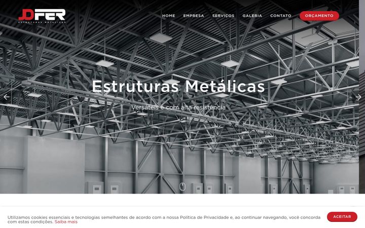 Screenshot of jdfer.com.br