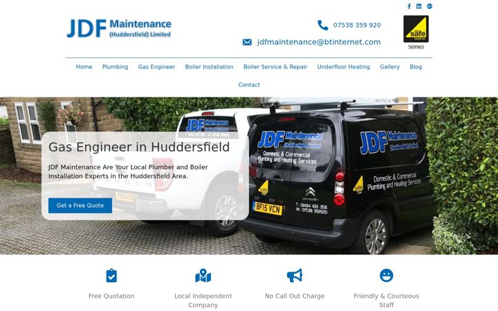 Screenshot of jdfmaintenance.com
