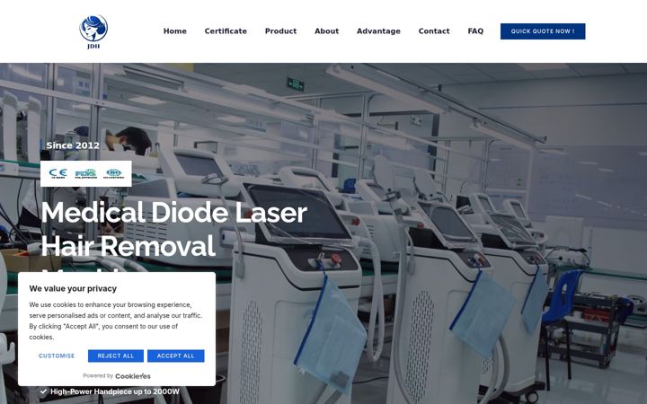 Screenshot of jdhmed.com
