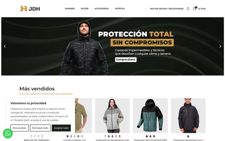 Screenshot of jdhoutdoor.com
