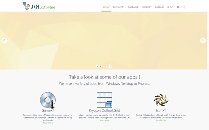 Screenshot of jdhsoftware.fr