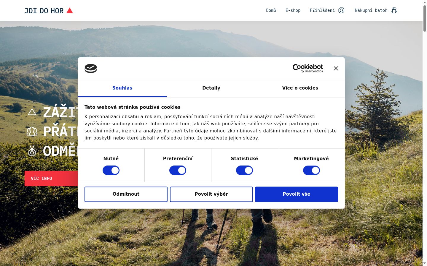 Capture d'écran de la bannière de consentement affichée avant toute interaction