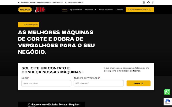Screenshot of jdimportacao.com.br