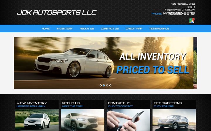 Screenshot of jdkautosports.com