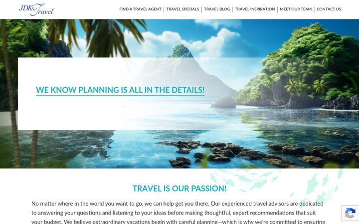 Screenshot of jdktravel.com