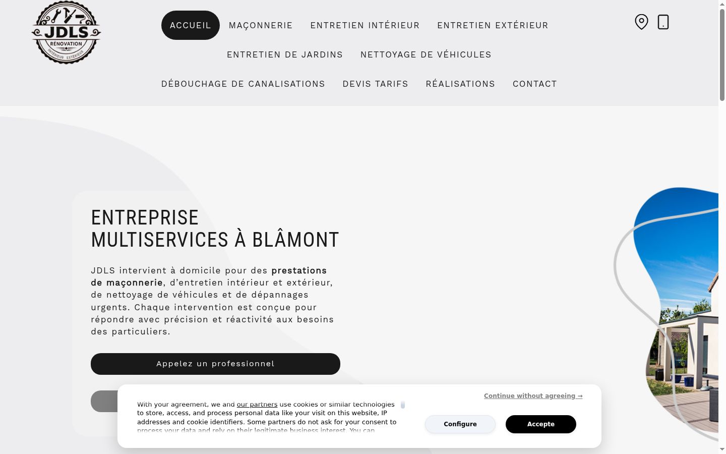 Screenshot tal-banner tal-kunsens muri qabel kwalunkwe interazzjoni