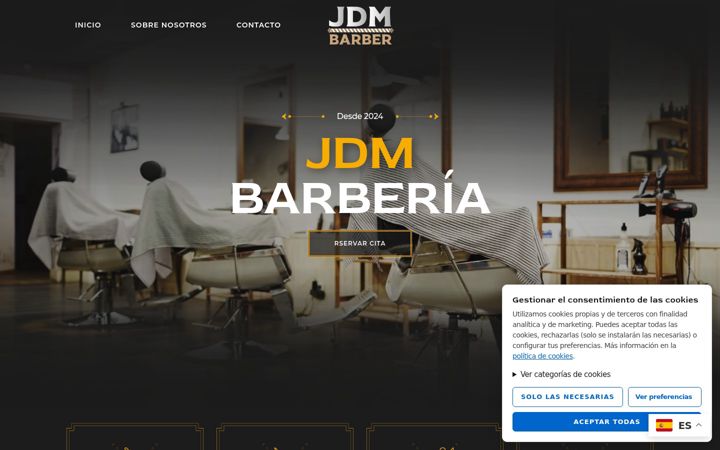 Screenshot of jdmbarber.com