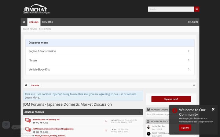 Screenshot of jdmchat.com