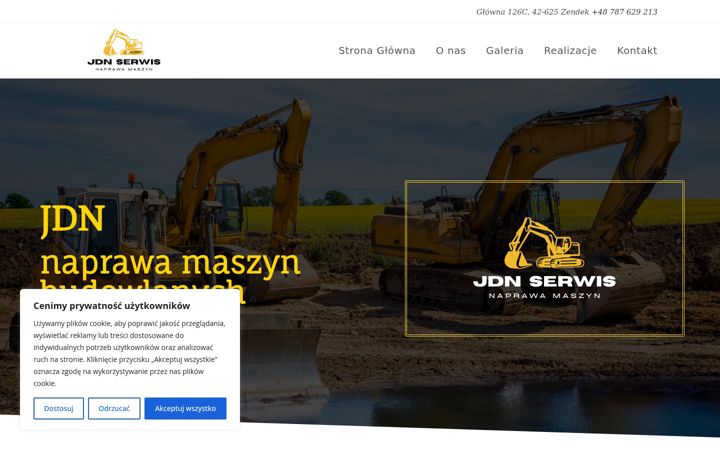 Screenshot of jdn-naprawa-maszyn-budowlanych-slask.pl