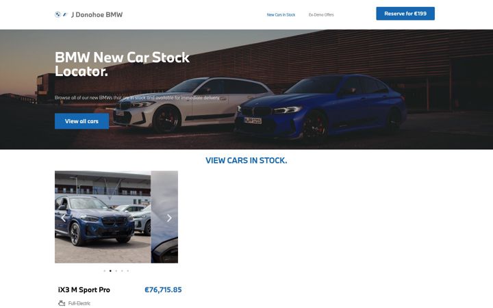 Screenshot of jdonohoecars.com