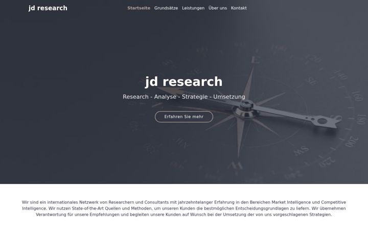 Screenshot of jdresearch.de