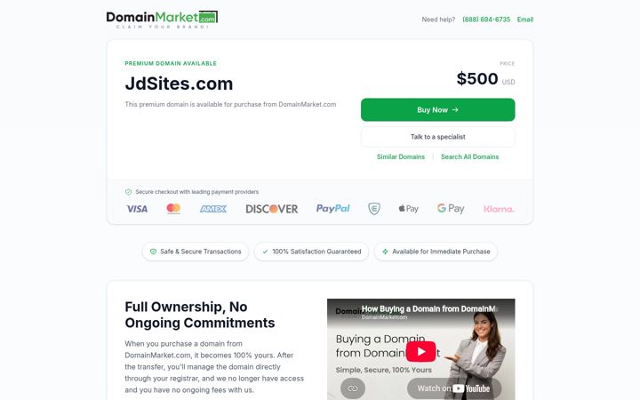 Screenshot of jdsites.com