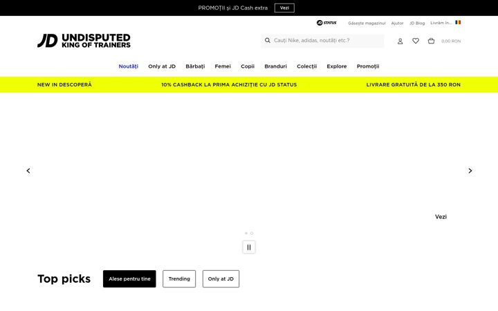 Screenshot of jdsports.ro