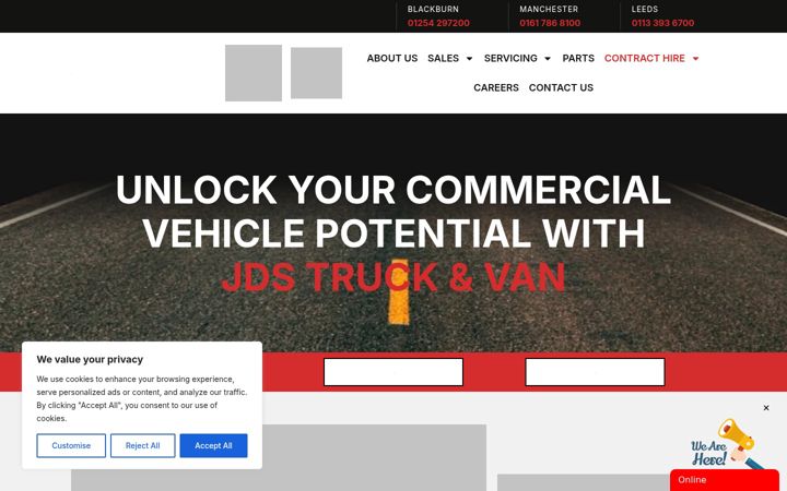 Screenshot of jdstrucks.co.uk