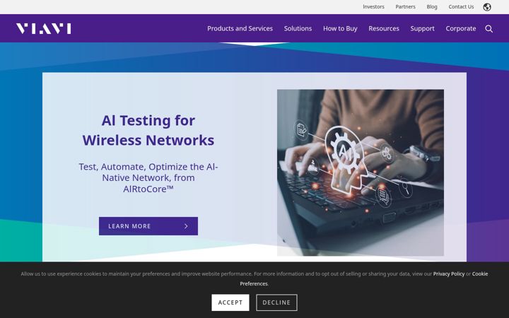 Screenshot of jdsu.com