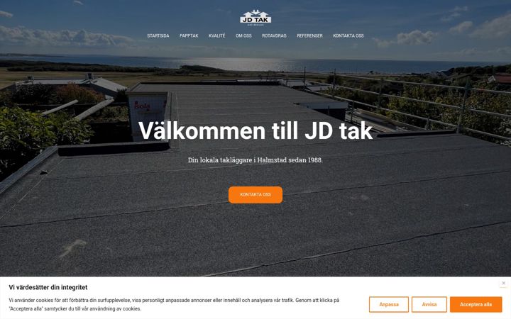Screenshot of jdtak.se
