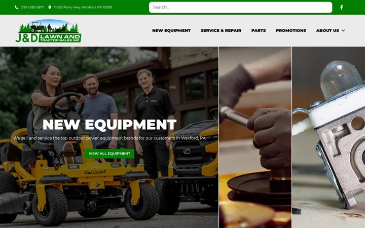 Screenshot of jdtractorsales.com