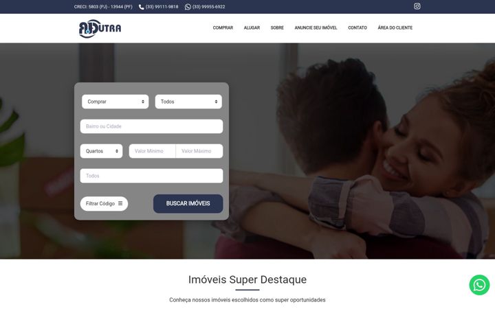 Screenshot of jdutraimobiliaria.com.br
