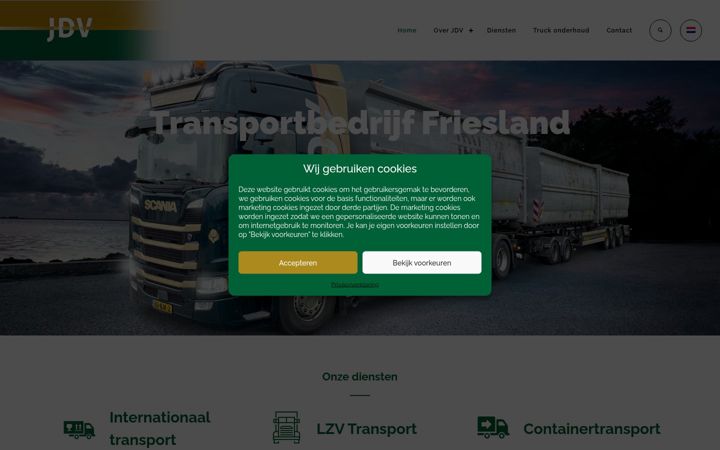 Screenshot of jdv-transport.com