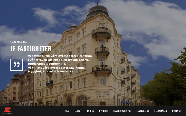 Screenshot of je-bygg.se