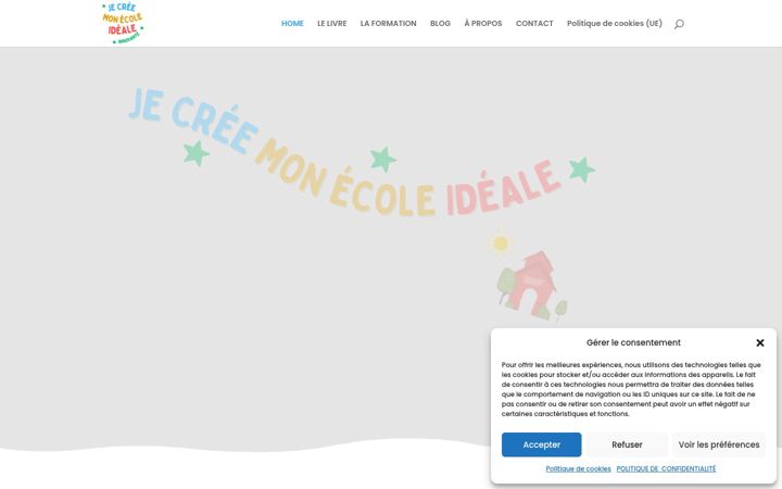 Screenshot of je-cree-mon-ecole-ideale.com