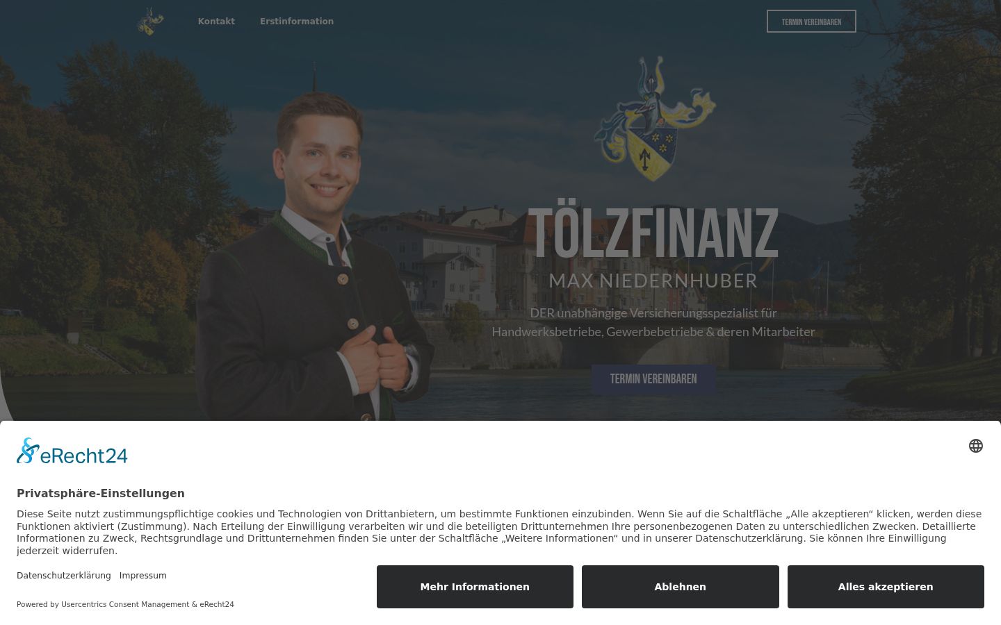 Sutikimo reklamjuostės, rodytos prieš bet kokią sąveiką, ekrano kopija