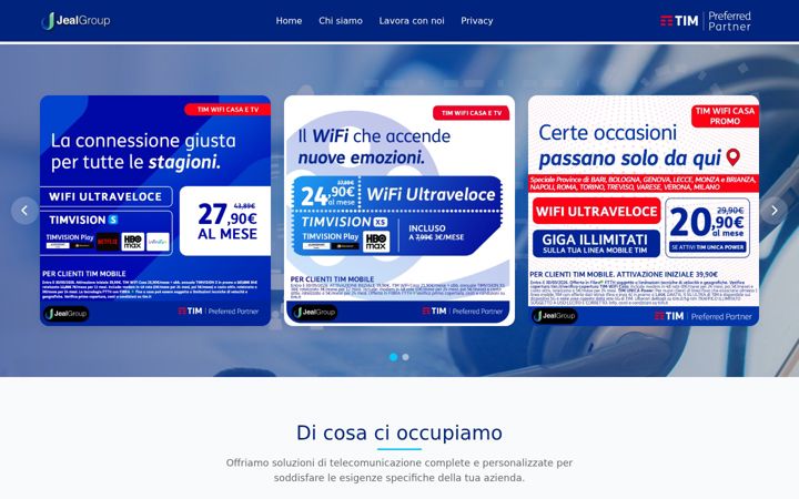 Screenshot of jealgrouppartnertim.it