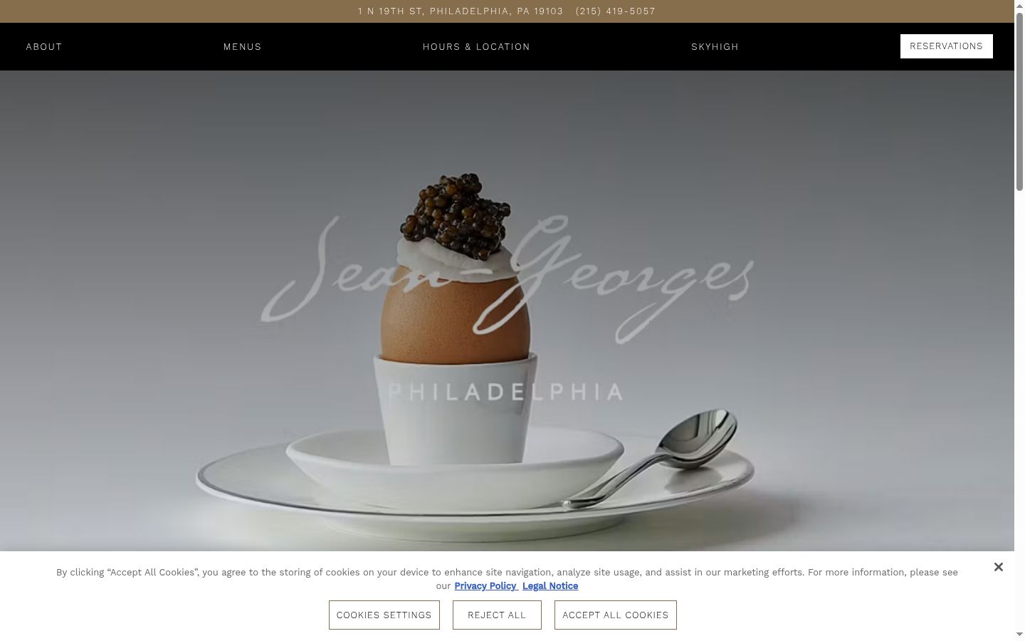 Képernyőkép a bármilyen interakció előtt megjelenő hozzájárulási bannerről
