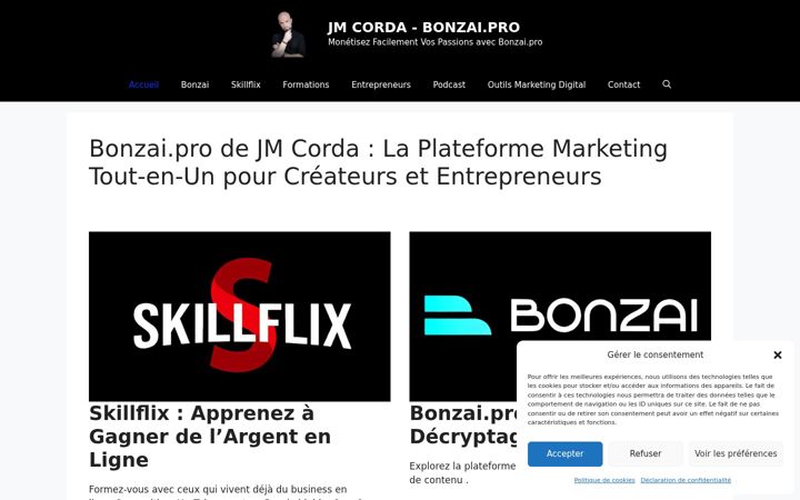 Screenshot of jean-marie-corda.com